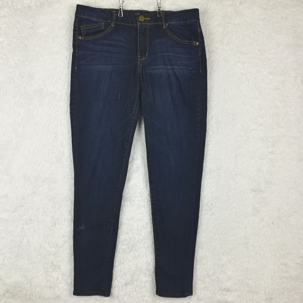 Altar'd State Womens Jeans Skinny Blue Denim Dark Wash Mid Rise Juniors 13